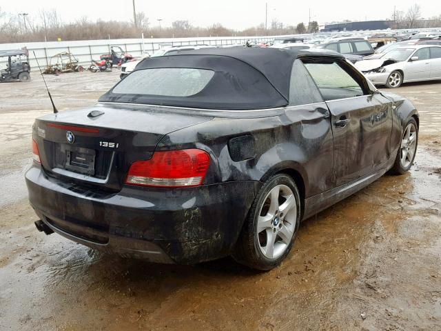 WBAUN93568VK39661 - 2008 BMW 135 I BLACK photo 4