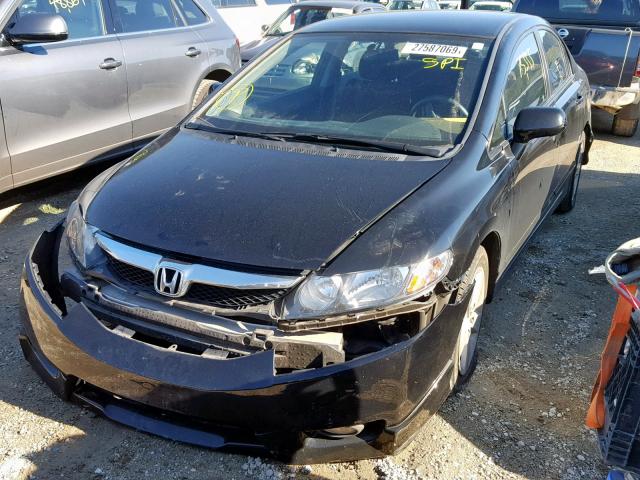 19XFA1F68BE018457 - 2011 HONDA CIVIC LX-S أسود صورة 2