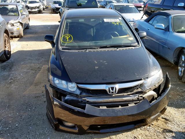 19XFA1F68BE018457 - 2011 HONDA CIVIC LX-S BLACK photo 9