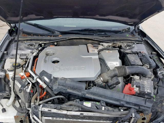 3FADP0L36CR276597 - 2012 FORD FUSION HYB GRAY photo 7