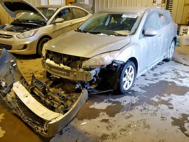 JM1BL1L58B1432507 - 2011 MAZDA 3 S SILVER photo 2