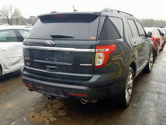 1FM5K7F80EGA96907 - 2014 FORD EXPLORER L BLUE photo 4