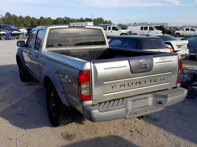 1N6ED29X92C315495 - 2002 NISSAN FRONTIER C GRAY photo 3