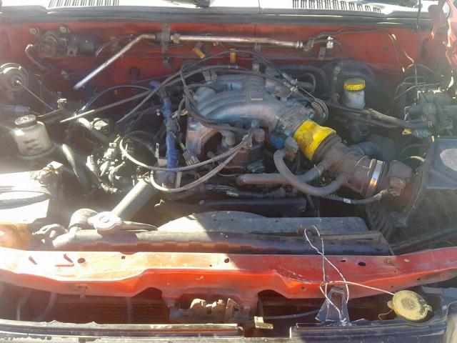 1N6ED27T2YC302516 - 2000 NISSAN FRONTIER C RED photo 7