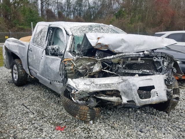 1N6BA0ED5DN315156 - 2013 NISSAN TITAN S SILVER photo 1