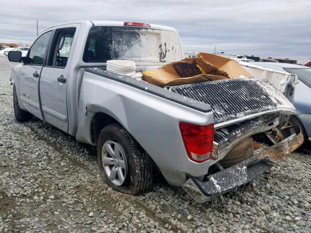 1N6BA0ED5DN315156 - 2013 NISSAN TITAN S SILVER photo 3