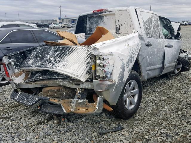 1N6BA0ED5DN315156 - 2013 NISSAN TITAN S SILVER photo 4