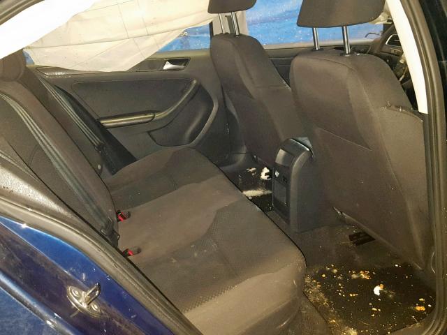 3VW2K7AJ7EM438552 - 2014 VOLKSWAGEN JETTA BASE BLUE photo 6