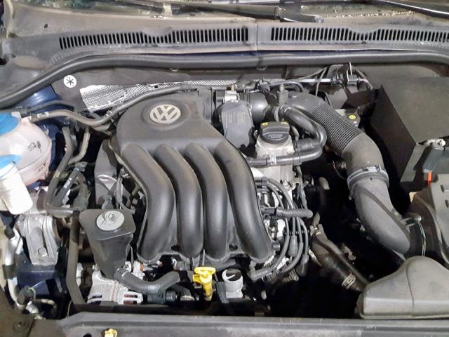 3VW2K7AJ7EM438552 - 2014 VOLKSWAGEN JETTA BASE BLUE photo 7