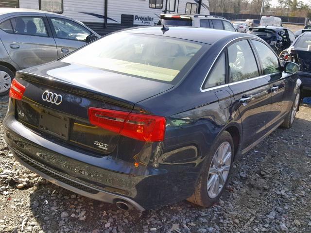 WAUHGAFC1FN032180 - 2015 AUDI A6 PRESTIG BLUE photo 4