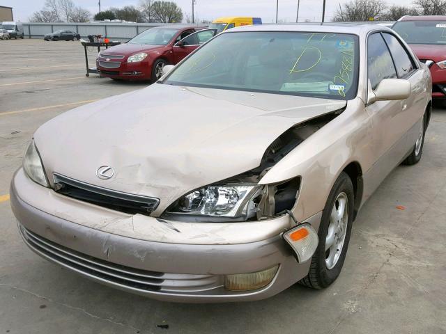 JT8BF28G1W5030400 - 1998 LEXUS ES 300 GOLD photo 2