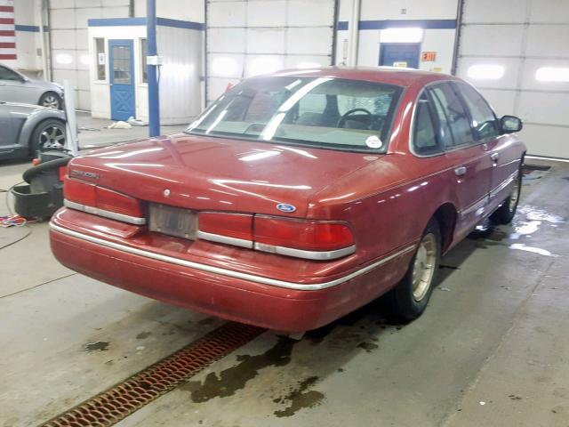 2FALP74W7VX194654 - 1997 FORD CROWN VICT RED photo 4