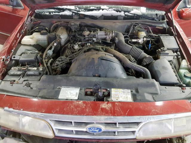 2FALP74W7VX194654 - 1997 FORD CROWN VICT RED photo 7