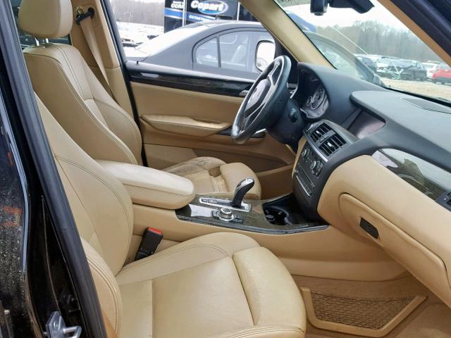 5UXWX7C59BL734755 - 2011 BMW X3 XDRIVE3 BLACK photo 5