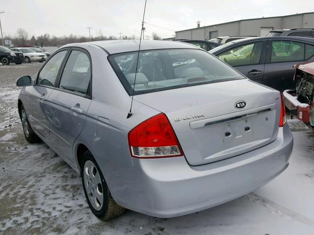 KNAFE122775420798 - 2007 KIA SPECTRA EX SILVER photo 3