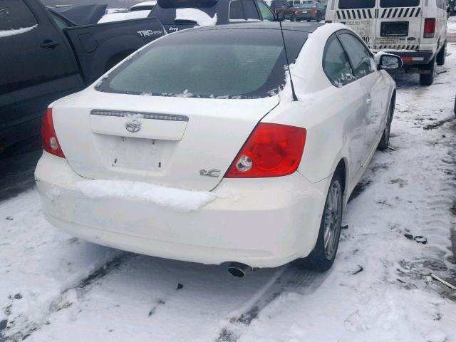 JTKDE167260088371 - 2006 TOYOTA SCION TC WHITE photo 4