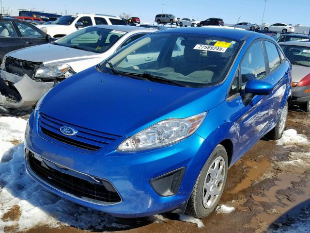 3FADP4AJ3BM153912 - 2011 FORD FIESTA S BLUE photo 2