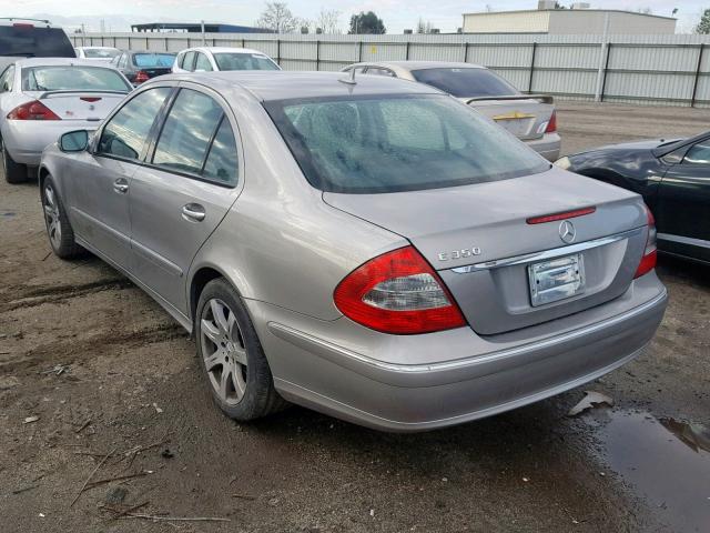 WDBUF56X07B041582 - 2007 MERCEDES-BENZ E 350 SILVER photo 3