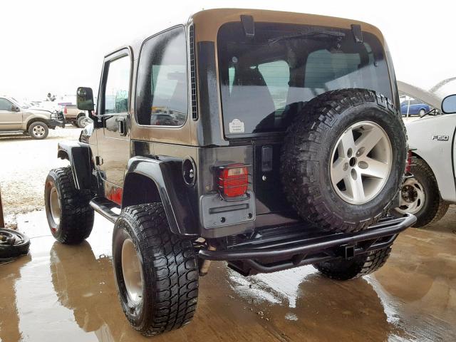 1J4FA59S0YP802506 - 2000 JEEP WRANGLER / BLACK photo 3