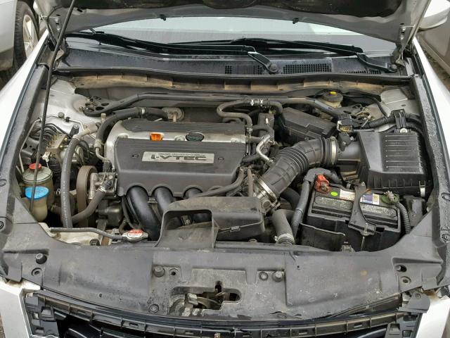 JHMCP26869C001262 - 2009 HONDA ACCORD EXL SILVER photo 7