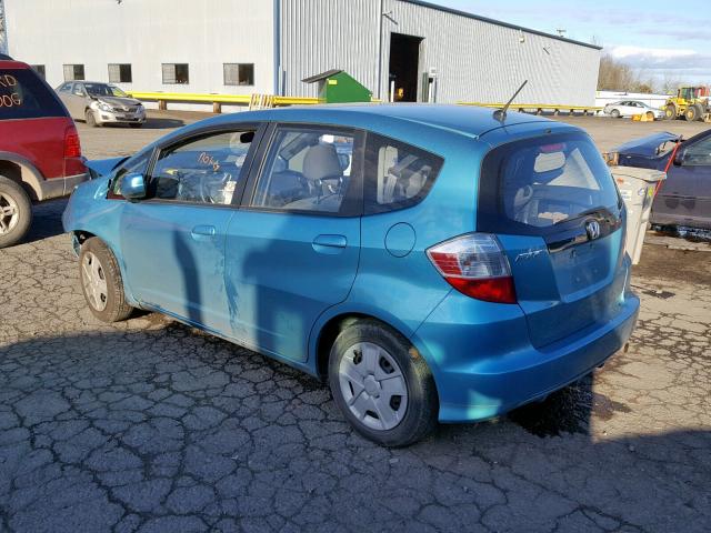 JHMGE8H37DC018835 - 2013 HONDA FIT BLUE photo 3