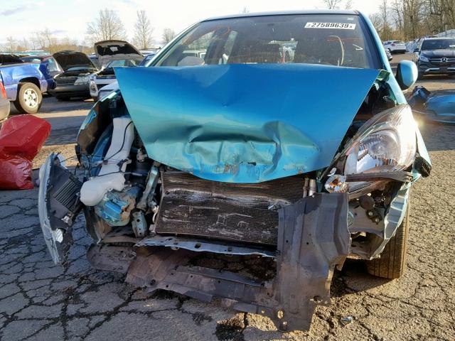 JHMGE8H37DC018835 - 2013 HONDA FIT BLUE photo 9