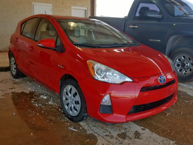 JTDKDTB33C1508662 - 2012 TOYOTA PRIUS C RED photo 1