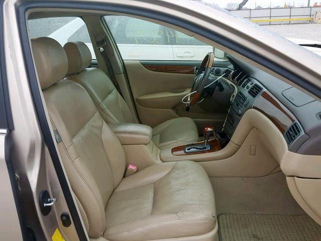 JTHBA30G055079344 - 2005 LEXUS ES 330 GOLD photo 5