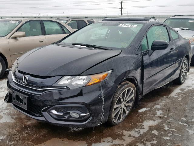 2HGFG3B01FH515177 - 2015 HONDA CIVIC EXL BLACK photo 2