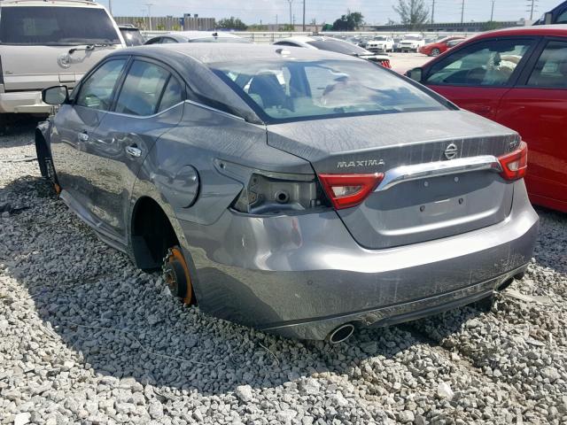 1N4AA6AP9JC378307 - 2018 NISSAN MAXIMA 3.5 GRAY photo 3