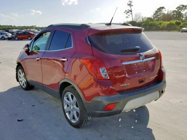 KL4CJCSB7EB728527 - 2014 BUICK ENCORE RED photo 3