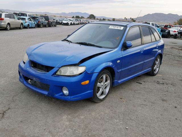 JM1BJ245031149658 - 2003 MAZDA PROTEGE PR BLUE photo 2