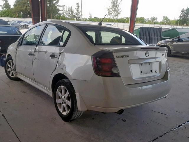 3N1AB6AP4AL699119 - 2010 NISSAN SENTRA 2.0 WHITE photo 3