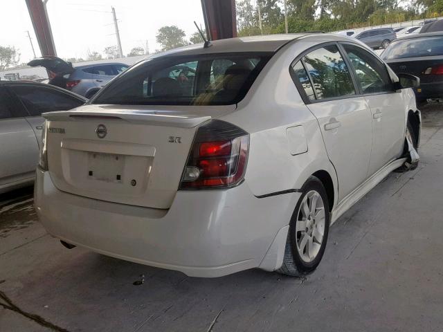 3N1AB6AP4AL699119 - 2010 NISSAN SENTRA 2.0 WHITE photo 4