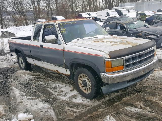 1B7FL23X8PS180008 - 1993 DODGE DAKOTA WHITE photo 1