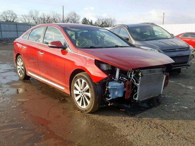 5NPE34AF3FH055528 - 2015 HYUNDAI SONATA SPO RED photo 1