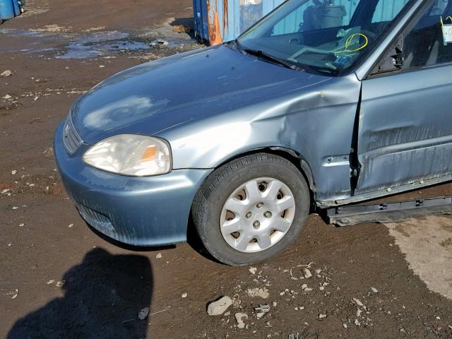 2HGEJ6613YH552896 - 2000 HONDA CIVIC BASE BLUE photo 9