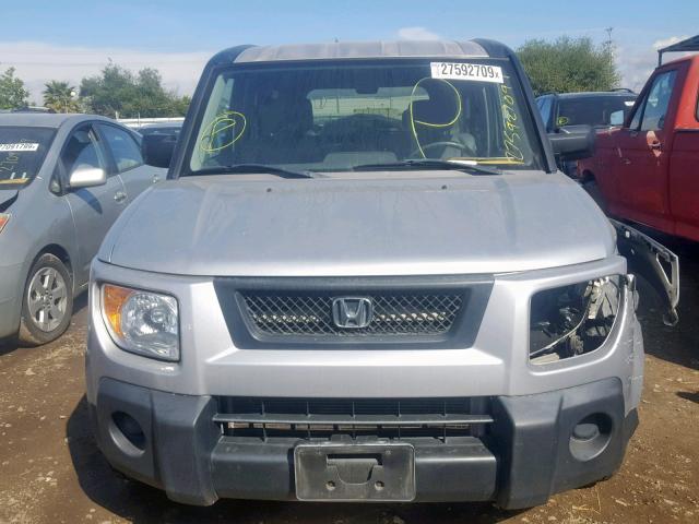 5J6YH18766L011041 - 2006 HONDA ELEMENT EX SILVER photo 9