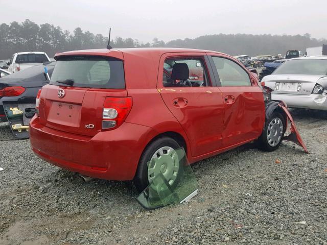 JTKKUPB4XE1040702 - 2014 TOYOTA SCION XD RED photo 4