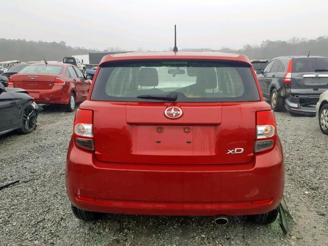 JTKKUPB4XE1040702 - 2014 TOYOTA SCION XD RED photo 9