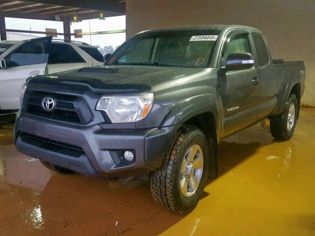 5TFUU4EN5EX101874 - 2014 TOYOTA TACOMA GRAY photo 2