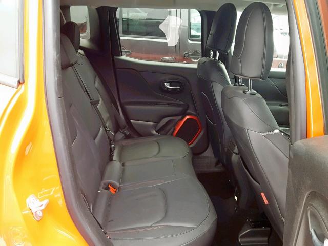 ZACCJBCT7FPC05927 - 2015 JEEP RENEGADE T ORANGE photo 6