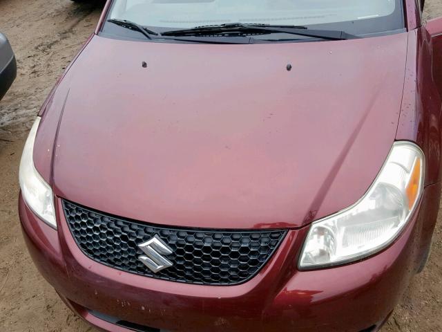 JS2YC415485103566 - 2008 SUZUKI SX4 CONVEN MAROON photo 7