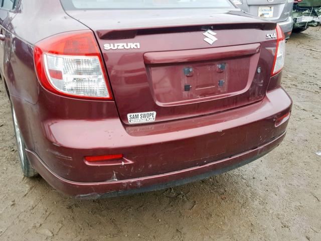 JS2YC415485103566 - 2008 SUZUKI SX4 CONVEN MAROON photo 9