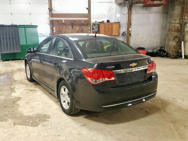 1G1PF5SC7C7175061 - 2012 CHEVROLET CRUZE LT BLACK photo 3