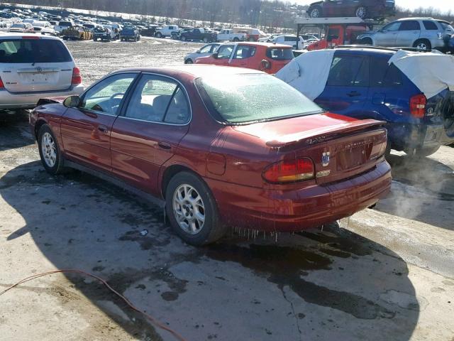 1G3WS52H82F196287 - 2002 OLDSMOBILE INTRIGUE G RED photo 3