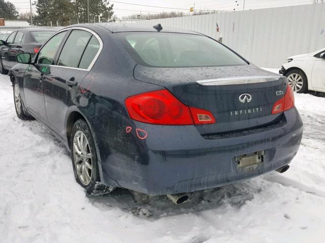 JNKCV61F09M051524 - 2009 INFINITI G37 BLUE photo 3