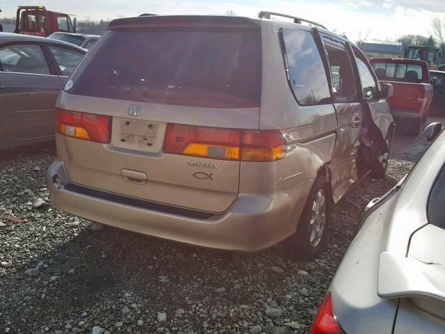 5FNRL18652B001968 - 2002 HONDA ODYSSEY EX GOLD photo 4