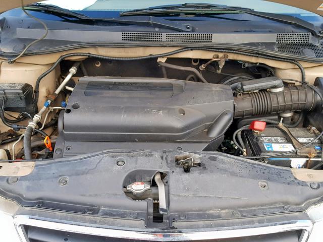 5FNRL18652B001968 - 2002 HONDA ODYSSEY EX GOLD photo 7