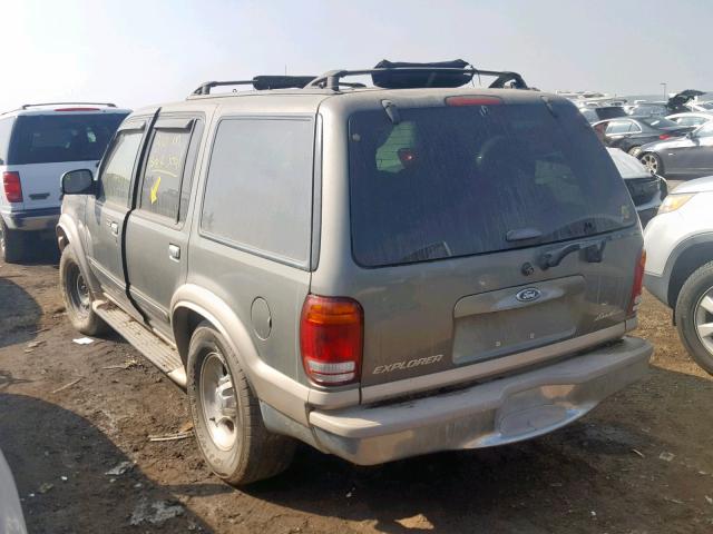 1FMZU74E8YZA40047 - 2000 FORD EXPLORER E GREEN photo 3